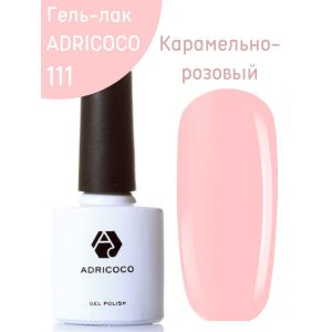 Гель-лак ADRI COCO № 111( 8 мл) хрустально-розовый, без блесток и перламутра, плотный 