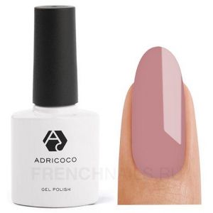 Гель-лак ADRI COCO № 164 ( 8 мл) кофейный розовый, без блесток  и перламутра, плотный 