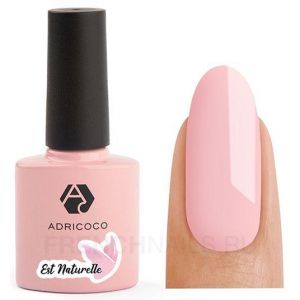 Гель-лак ADRICOCO EST NATURELLE  №18 камуфлирующий бледно-розовый (8 мл.)