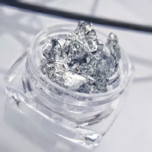 Поталь для ногтей серебро